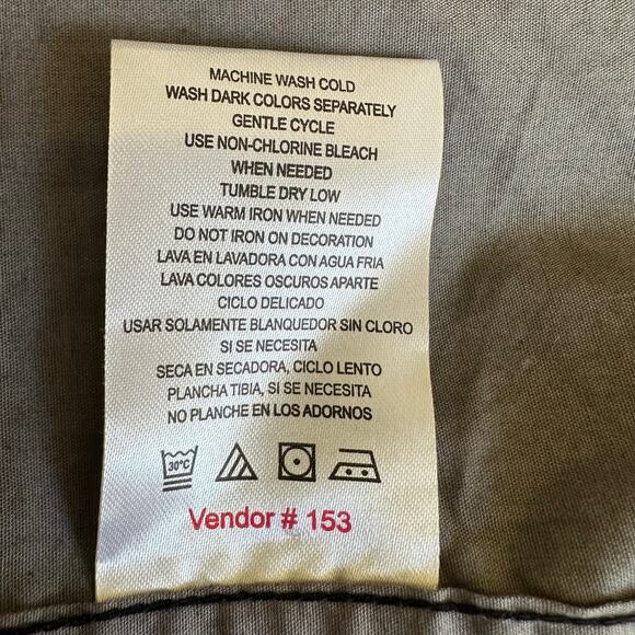 NEW Company Eighty One Button Down Shirt Short Sleeve Flip Cuff Sleeve Black 3XL - Picture 10 of 12